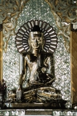 Myanmar (Burma), Yangon (Rangoon), Statue of Buddha at Shwedagon Pagoda - John McDermott