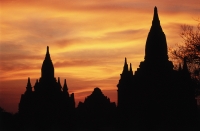 Myanmar (Burma), Dawn over temples in Bagan - John McDermott