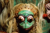 Indonesia, Bali, Balinese masks carved by I. B. Sutarja. - Jack Hollingsworth