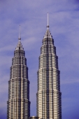 Malaysia, Kuala Lumpur, Twin tops of Petronas Towers. - Steve Raymer
