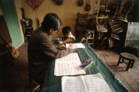 Vietnam, Hanoi, teacher and student at music school - Alex Mares-Manton