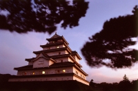 Japan, Aiku-Wakamatsu-Jo Castle, dusk - Alex Microstock02