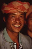 Myanmar (Burma), Near Kalaw, Pa-o man looking at camera, smiling - Martin Westlake