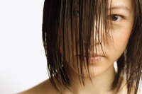 Young woman with wet hair, head shot - Alex Microstock02