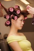 Young woman at beauty salon, getting her hair done - Alex Microstock02