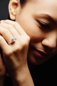 Young woman with ring on finger, head shot - Alex Microstock02