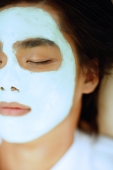 Young man with facial mask, eyes closed - Alex Microstock02