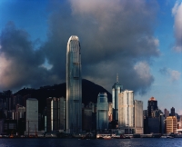 Hong Kong, Early morning view of central and the Peak, taken from Star Ferry Terminal, Kowloon - Martin Westlake