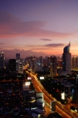 Late afternoon view of office buildings and skyscrapers along Jalan Jend Sudirman, Senayan, Jakarta - Martin Westlake