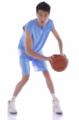 Young man with basketball - blueduck