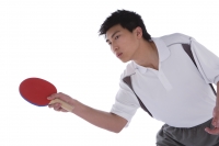 Young man playing table tennis - blueduck