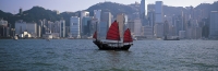 Chinese junk in Victoria Harbour, Hong Kong - OTHK