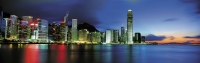 Panoramic skyline of Victoria Harbour from Wanchai, Hong Kong - OTHK