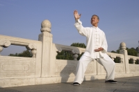 An old man practices Chinese martial arts - Alex Mares-Manton