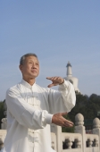 An old man practices Chinese martial arts - Alex Mares-Manton