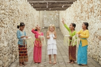 Balinese girls and European girl - Cedric Lim