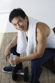 Man smiling after work out - Asia Images Group