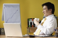 Businessman in office - Asia Images Group