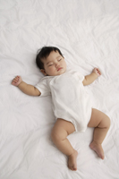 Top view of sleeping baby - Asia Images Group