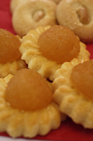 Still life of pineapple tarts and cashew nut cookies - Asia Images Group