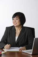 business woman smiling - Asia Images Group