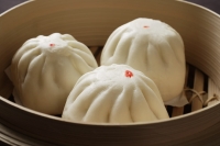 Close up of steamed buns, (bao) - Asia Images Group