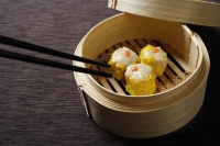 bamboo steamer with dimsum - Asia Images Group
