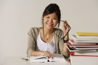 Young woman studying - Asia Images Group