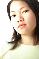 Young woman, looking at camera, head shot, portrait - Asia Images Group