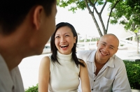 Young adults laughing, portrait - Asia Images Group