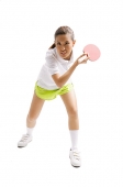 Young woman playing table tennis - Asia Images Group