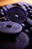 Still life of Chinese coin - Asia Images Group