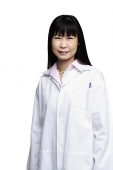Woman in lab coat, portrait - Asia Images Group