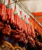 Preserved Chinese sausages for sale - Asia Images Group