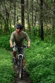 Man on a mountain bike - Asia Images Group