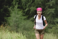 Female hiker, running - Asia Images Group