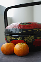 Chinese wedding basket with Mandarin Oranges - Asia Images Group
