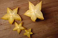 Sliced star fruit - Asia Images Group