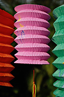 Colourful Chinese paper lanterns - Asia Images Group