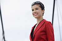 Businesswoman looking into distance - Asia Images Group