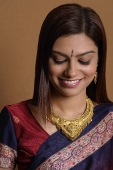 Portrait of Indian woman wearing sari - Asia Images Group