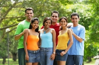 Group of young adults, smiling at camera - Asia Images Group