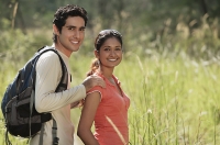 Young couple hiking in the wilderness - Asia Images Group