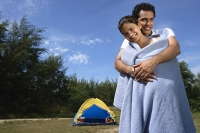 Young couple camping in the wilderness - Asia Images Group