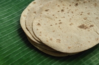 Close-up of chapati - Asia Images Group