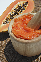 Papaya and natural papaya facial - Nugene Chiang