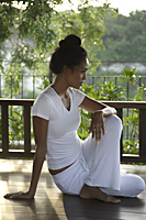 woman practicing yoga - Cedric Lim