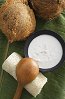 Coconuts and natural coconut body scrub - Nugene Chiang