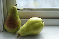 Two pears by window - Ellery Chua