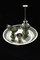 Silver platter of silver ritual vessels - Nugene Chiang